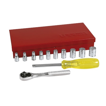 Urrea 1/4" drive socket set with accessories 13PC 47110